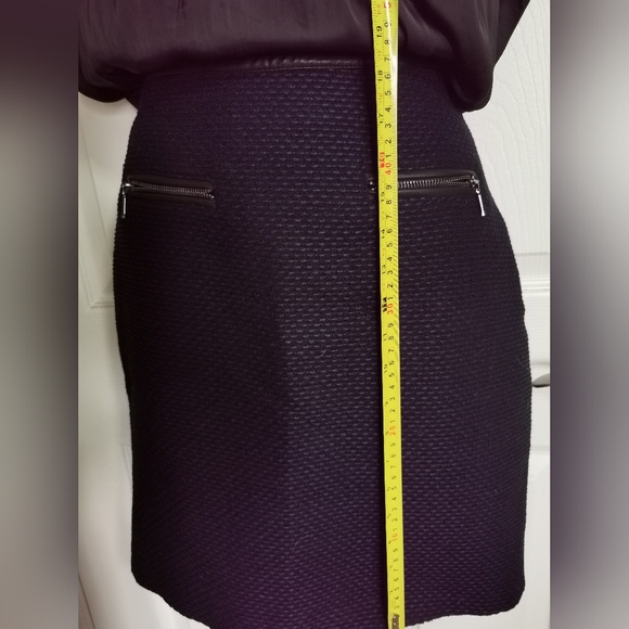 Royal Blue & Black Skirt by Contemporaine - Simon's - Picture 2 of 12